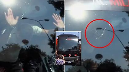 Τρελαμένος Ιμπραΐμοβιτς, έσπασε το παρμπρίζ στο πούλμαν της Μίλαν