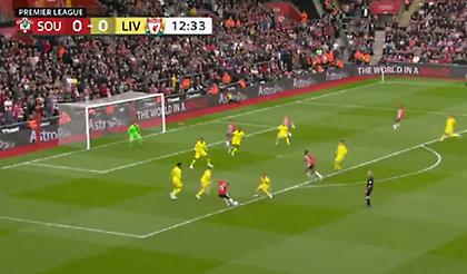 Σόκαρε τη Λίβερπουλ με γκολάρα στο 13' η Σαουθάμπτον