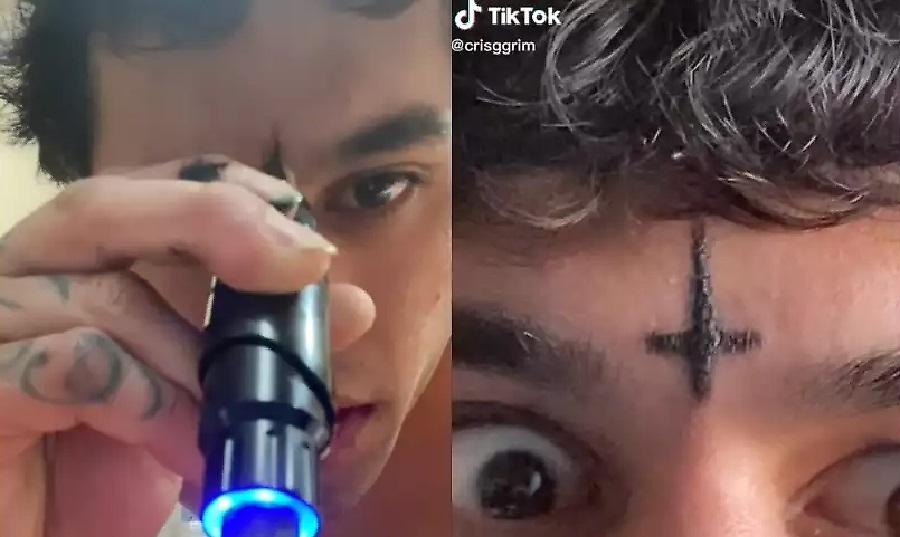 Τύπος ήπιε σαν να μην υπάρχει αύριο και έκανε τατουάζ έναν σταυρό στο μέτωπό του