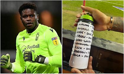 «Δώσ' το πίσω»: Οπαδός πήρε... σουβενίρ το μπουκάλι με τα σκονάκια του τερματοφύλακα της Νότιγχαμ!