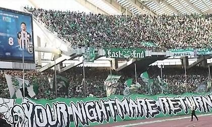 Εντυπωσιακή ατμόσφαιρα αλλά και ένταση στις κερκίδες του ΟΑΚΑ πριν την σέντρα