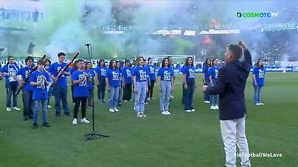 Η ανάκρουση του Εθνικού Ύμνου στο ΟΑΚΑ