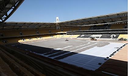 Νέες φωτογραφίες από τον υπό διαμόρφωση αγωνιστικό χώρο της «Αγιά Σοφιάς-ΟΠΑΠ Arena»