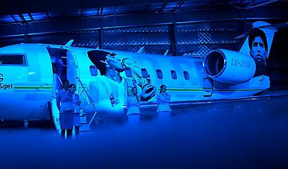 Έγιναν τα αποκαλυπτήρια του αεροπλάνου «Tango D1OS» για τον Μαραντόνα που θα πάει… Κατάρ! (pics)