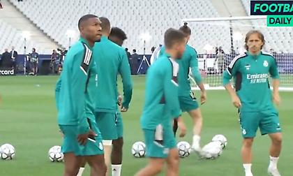 Η τελευταία προπόνηση των Λίβερπουλ και Ρεάλ Μαδρίτης πριν τον τελικό