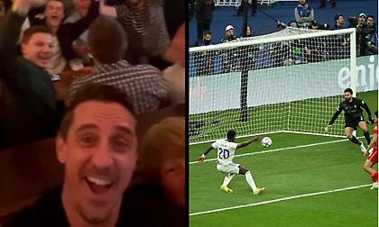 Τρελοί πανηγυρισμοί Γκάρι Νέβιλ για την ήττα της Λίβερπουλ από τη Ρεάλ!