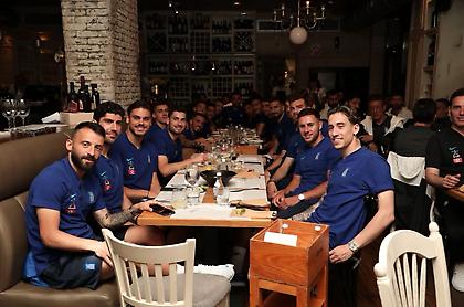 Δείπνο της Εθνικής με πρωτοβουλία των διεθνών στο Βόλο