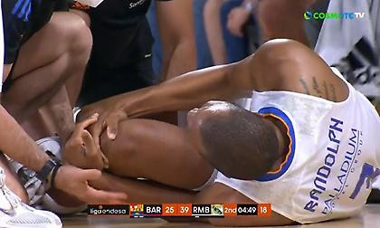 Τρομακτικός τραυματισμός για τον Ράντολφ στο Μπαρτσελόνα-Ρεάλ