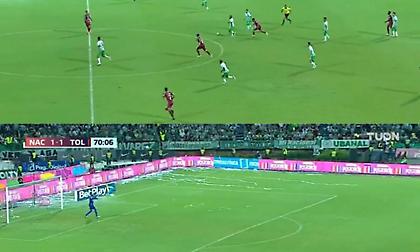 Μυθική γκολάρα πίσω από τη σέντρα στην Κολομβία!