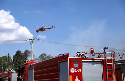 Φωτιά στον Άγιο Στέφανο - Πληροφορίες για έναν τραυματία