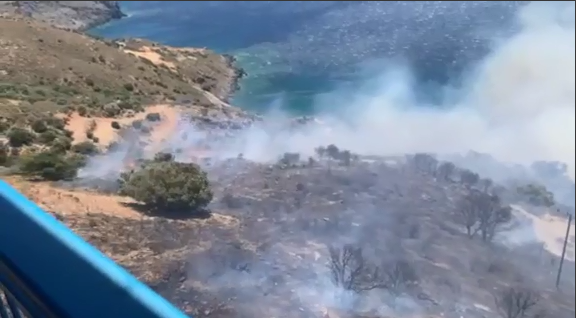Ρέθυμνο: Πυρκαγιά τώρα σε χορτολιβαδική έκταση