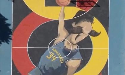 Γκράφιτι… Αντετοκουνμπάκη με μουστάκα σε γήπεδο μπάσκετ της Κρήτης! (video)