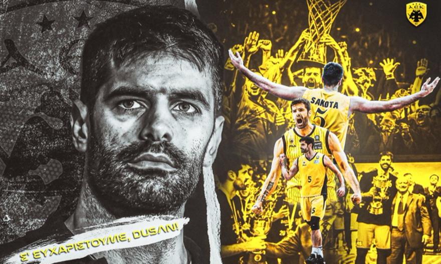 Το συγκινητικό μήνυμα της ΑΕΚ για το «αντίο» του Σάκοτα στην ενεργό δράση