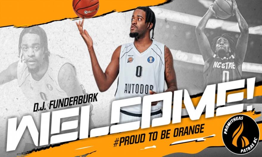 Προμηθέας Πάτρας: Ανακοίνωσε D.J Φάντερμπερκ