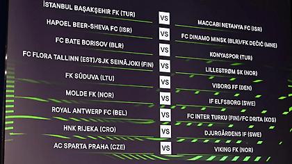 Conference League: Οι υποψήφιοι αντίπαλοι Παναθηναϊκού, ΠΑΟΚ και Άρη