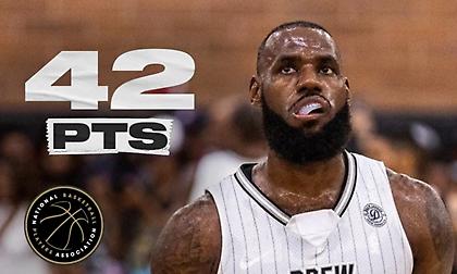 Λεμπρόν Τζέιμς: Πρόσφερε show με 42 πόντους στη Drew League