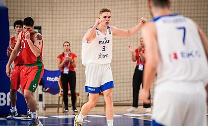 Σάρωσε την Πορτογαλία η Εθνική Νέων Ανδρών στο Ευρωμπάσκετ και τερμάτισε τρίτη στον όμιλο