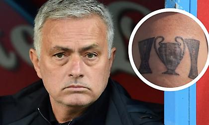 Ο Μουρίνιο έκανε τατουάζ όλες τις ευρω-κούπες του