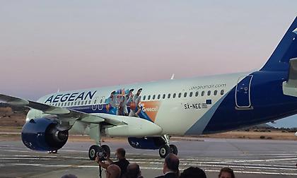 Το αεροπλάνο της Εθνικής ομάδας με τις μορφές έξι διεθνών! (pics)