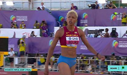 Τρίτο σερί χρυσό σε Παγκόσμιο για την «αυτοκράτειρα» του τριπλούν Ρόχας!