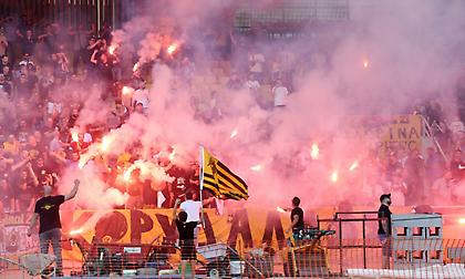 «Κιτρινόμαυρος» χαμός στην «Αγια-Σοφιά - Opap Arena» για τη δοκιμαστική πτήση του αετού!