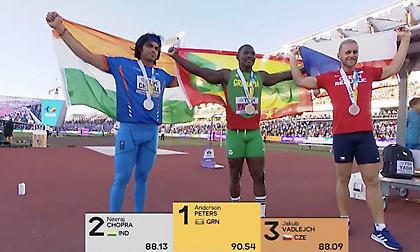 Χρυσός ο Πίτερς στο ακόντιο, ιστορικό μετάλλιο ο Ινδός Τσόπρα