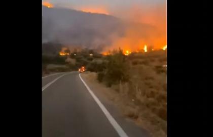 Φωτιά στη Μεσσηνία: Ελπίδες για καλύτερη εικόνα μέσα στις επόμενες ώρες