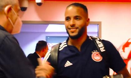 Η άφιξη του Ολυμπιακού στο «Γ. Καραϊσκάκης»