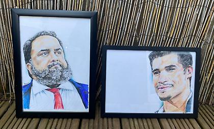 Γυναίκα οπαδός της Νότιγχαμ έφτιαξε σκίτσο τους Βαγγέλη και Μιλτιάδη Μαρινάκη (pics)