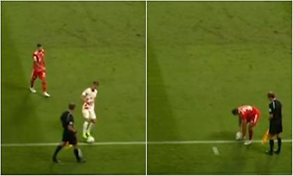 Μυθική... αλητεία από Όλμο: Κέρδισε φάουλ παριστάνοντας ότι η μπάλα βγήκε πλάγιο άουτ!