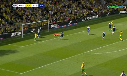 Τα highlights από την ισοπαλία των Νόριτς και Γουίγκαν στο ματς που τραυματίστηκε ο Γιαννούλης