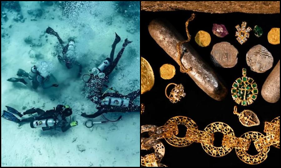 Θησαυρός με χρυσαφικά ανεκτίμητης αξίας ανασύρθηκε από ναυάγιο 366 ετών στις Μπαχάμες