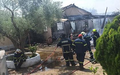 Φωτιά σε σπίτι στον Ωρωπό-Εντοπίστηκε νεκρή γυναίκα