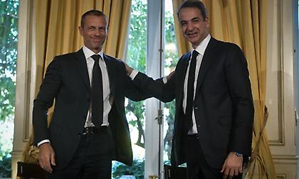 Συνάντηση Μητσοτάκη με τον πρόεδρο της UEFA, Τσέφεριν, για το ελληνικό ποδόσφαιρο την Τετάρτη!