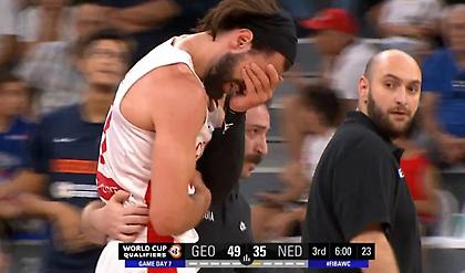 H φάση του τραυματισμού του Σενγκέλια-Αγωνία στη Γεωργία