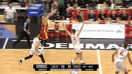 «Ξέρανε» τη Δανία η Βόρεια Μακεδονία με buzzer beater από το κέντρο!