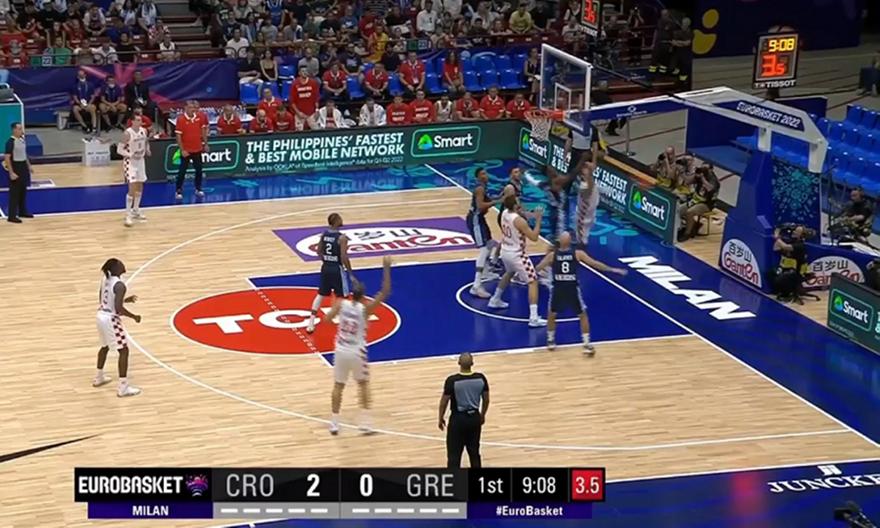 Κροατία-Ελλάδα: Η εντυπωσιακή τάπα του Θανάση στον Σάριτς