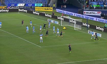 Βολίδα του Κβαρατσκέλια για το 2-1 της Νάπολι