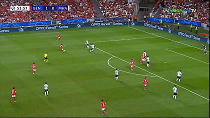 Άνοιξε το σκορ για την Μπενφίκα ο Ράφα Σίλβα, έκανε το 2-0 ο Γκριμάλντο με οβίδα