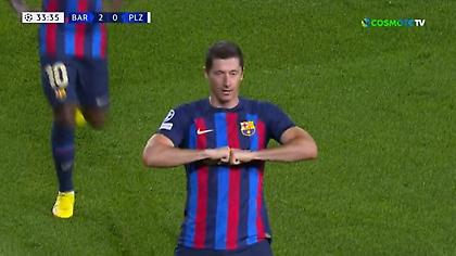 Φοβερό τελείωμα του Λεβαντόφσκι και 2-0 η Μπαρτσελόνα