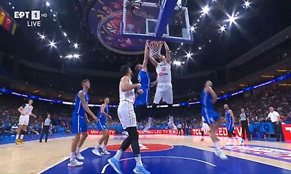 Σερβία-Ιταλία: Τρομερό κάρφωμα από τον Μιλουτίνοφ