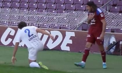 Τράκαρε σε… τοίχο: Πήγε να τον πετάξει στις πινακίδες και έπεσε ο ίδιος!