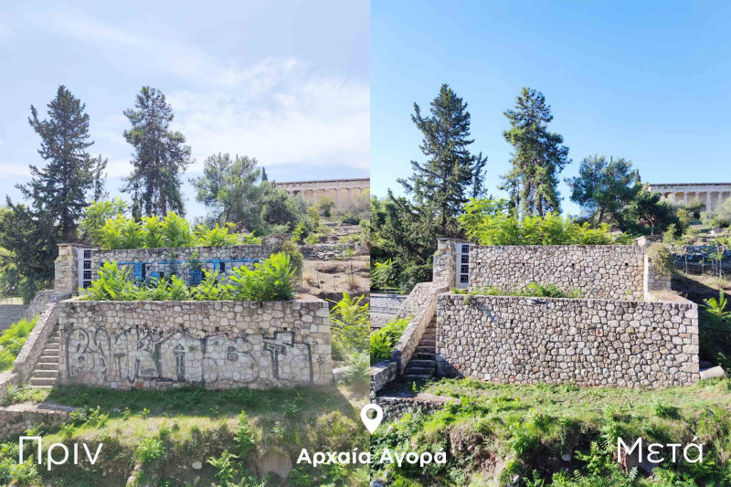 Αρχαία Αγορά: Το πριν και το μετά της επιχείρησης «καθάρισμ