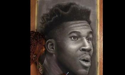 Νιγηριανή ζωγράφος έφτιαξε υπέροχο πορτρέτο του Γιάννη Αντετοκούνμπο με μολύβι!