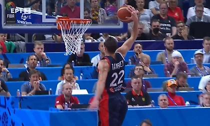 Εντυπωσιακή τάπα του Γκομπέρ, κάρφωμα ο Τάρπεϊ!