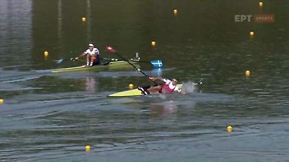 Ο Ελβετός Στρούζινα... έπεσε στο νερό κατά τη διάρκεια του αγώνα!