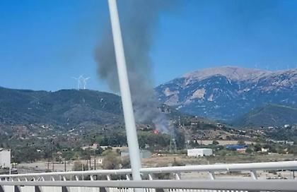 Φωτιά σε Ναυπακτία: Διακοπή κυκλοφορίας στην εθνική οδό Αντιρρίου-Ναυπάκτου -Ενισχύονται οι δυνάμεις