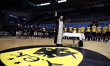 Ο αγιασμός της μπασκετικής ΑΕΚ (pics)