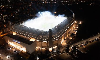 Η… φλεγόμενη «Αγια Σοφιά - OPAP Arena» από drone