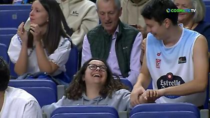 Οπαδός της Ομπραντόιρο πανηγύρισε καλάθι και… έπεσε από την καρέκλα!